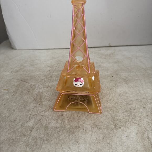 7" Hello Kitty Bonjour Paris Eiffel Tower Pink Toothbrush Holder Bathroom - Picture 6 of 7